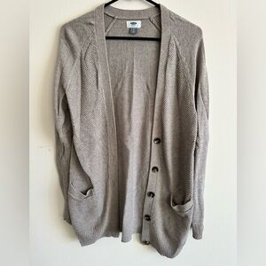 Old Navy Textured Stitch Boyfriend Cardigan